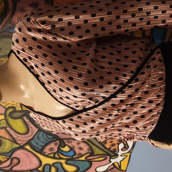 Nasty Gal hot polka dot bodysuit V neck soft 2 - Picture 14 of 15